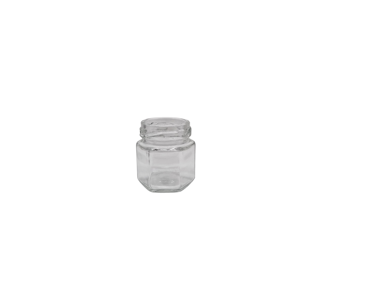 Frasco Hexagonal 45ML B B/T OFF 43MM - Imagen 1